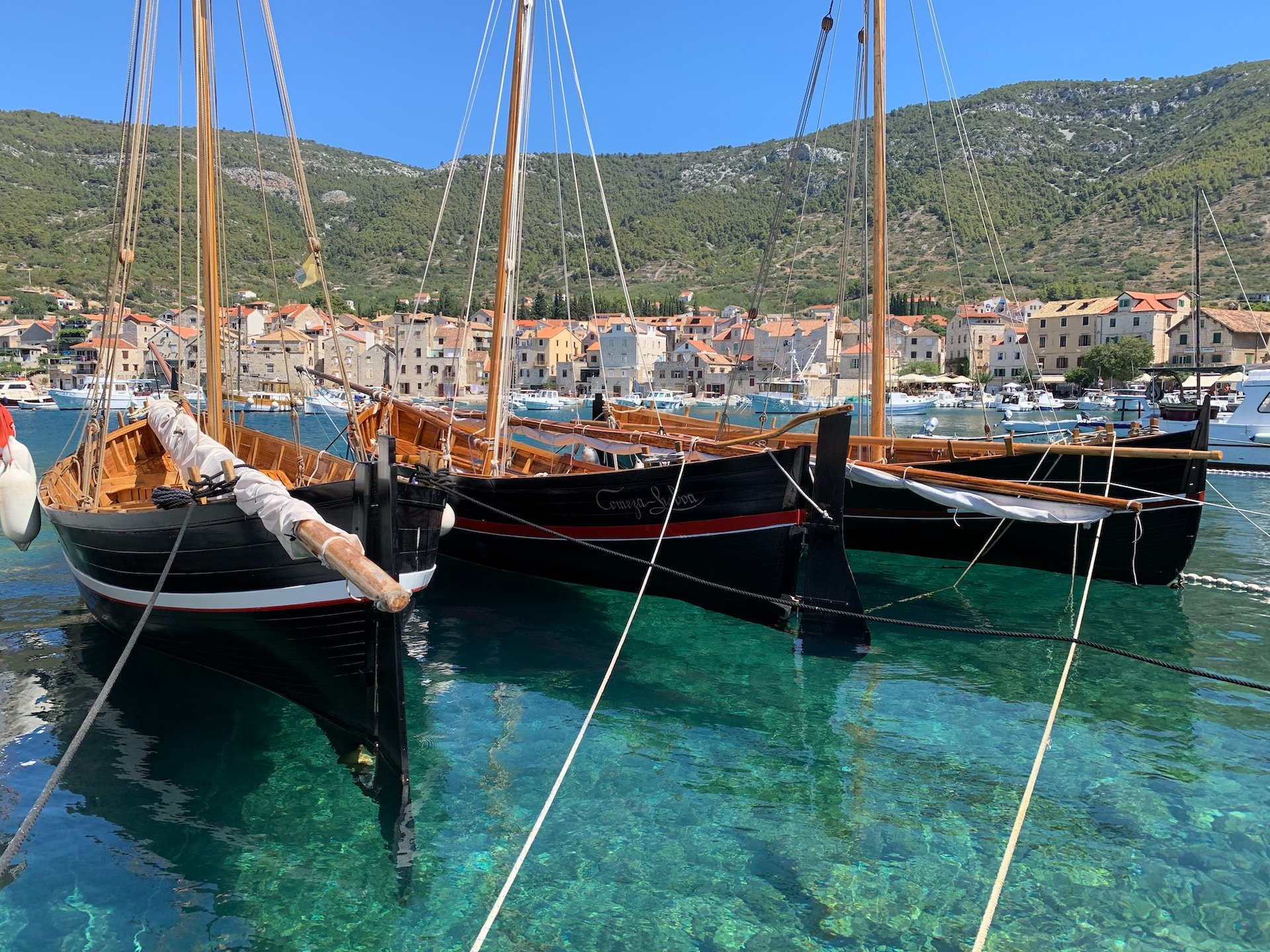 Sailboats in Vis, Croatia (photo: Jared Lisack)