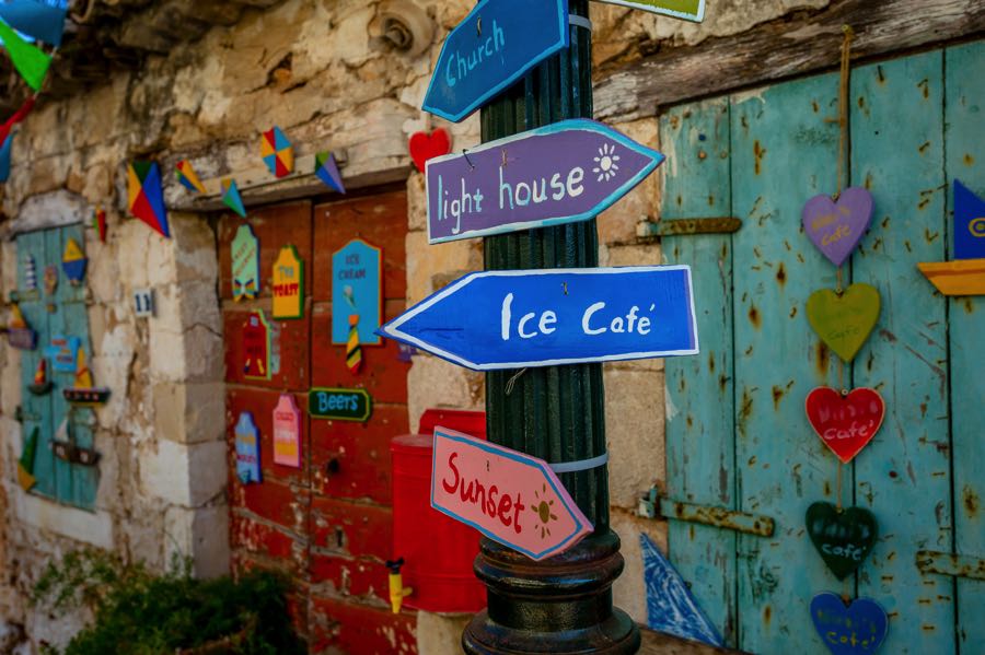 Cool signs in Keri Village, Zakynthos