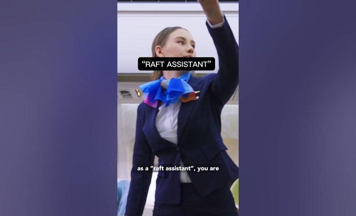 "Raft Assistant" Means WHAT? The Secret Language of Flight Attendants #shorts