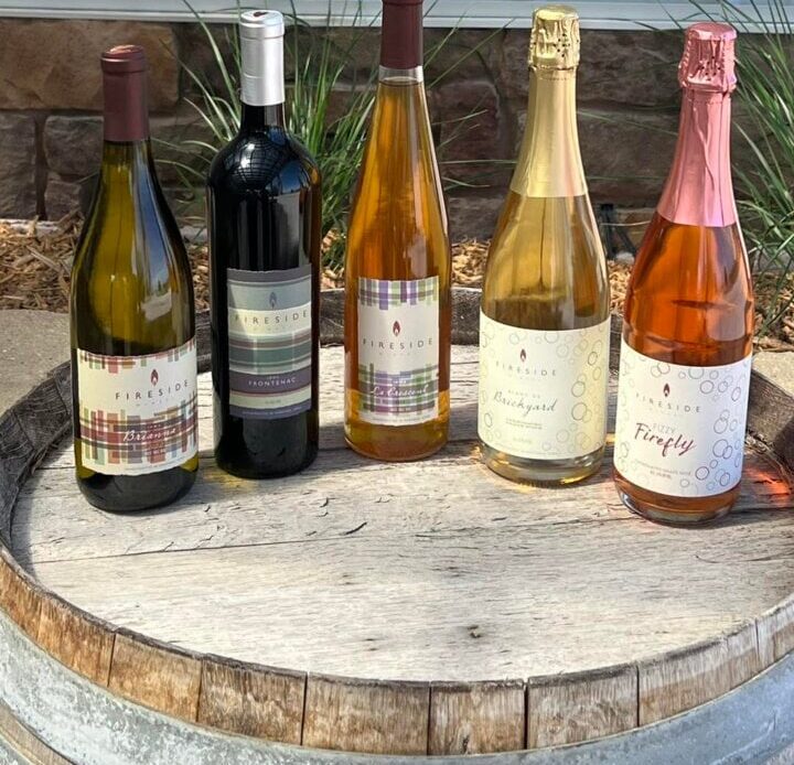 Bottles  of Different Wines in Fireside Winery