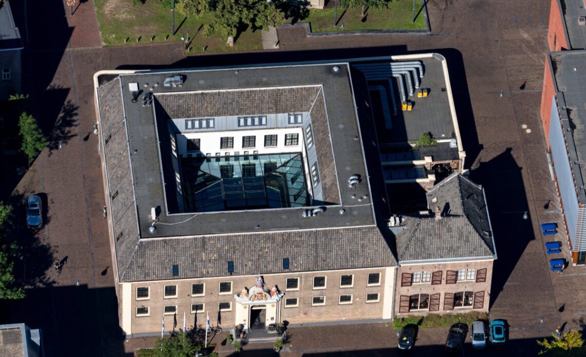 Aerial view of De Librije in Zwolle, Netherlands