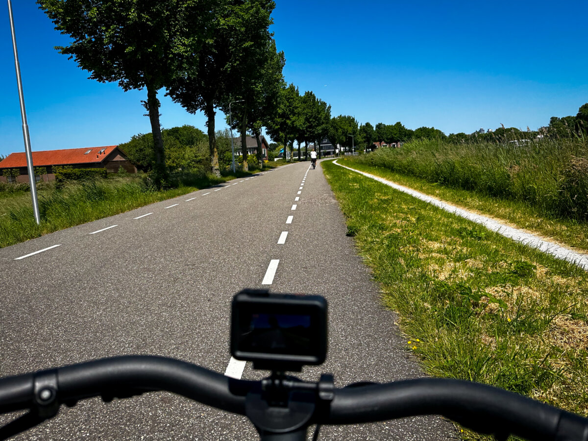 Biking Along the Amstel River, Amstelveen, Netherlands