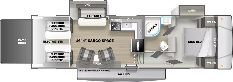 Forest River Stealth SA2816G Floorplan