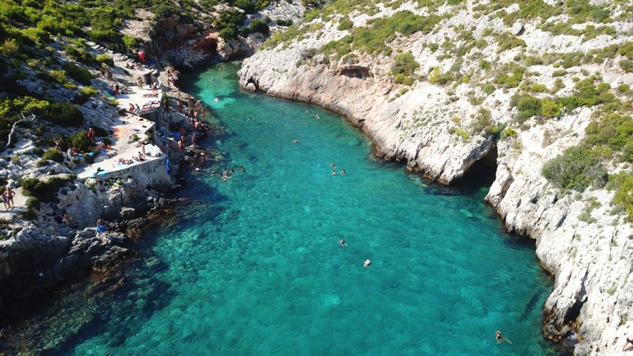 Porto Limnionas from above