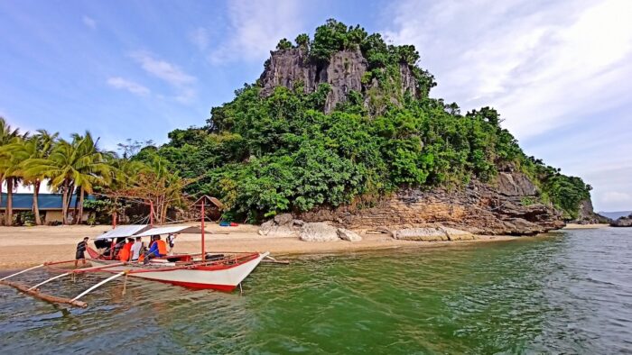 Borawan Island in Quezon Province