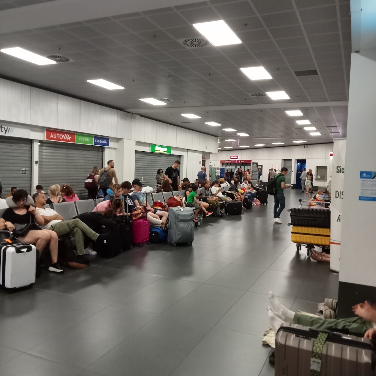 Inside Bergamo Airport Terminal