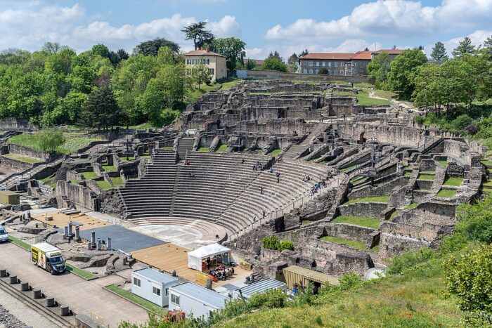 Ancient Theatre of Fourviere by Jean-Christophe BENOIST via Wikimedia cc