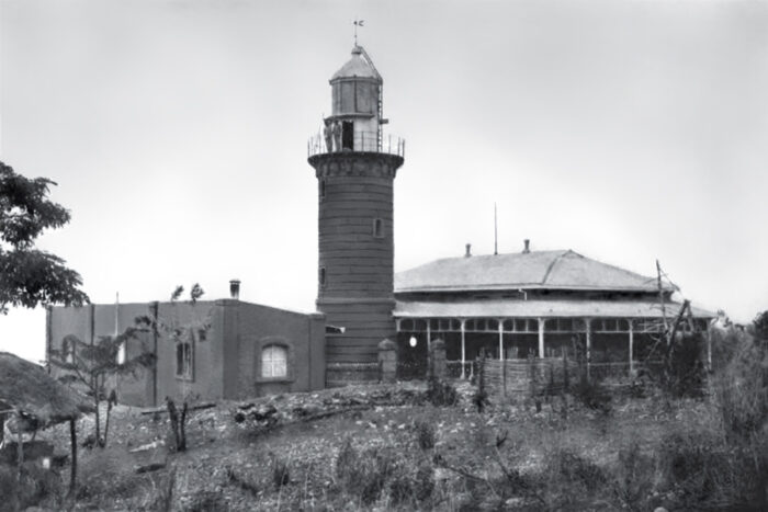 The lighthouse in Malabrigo 1903 photo via Wikimedia cc