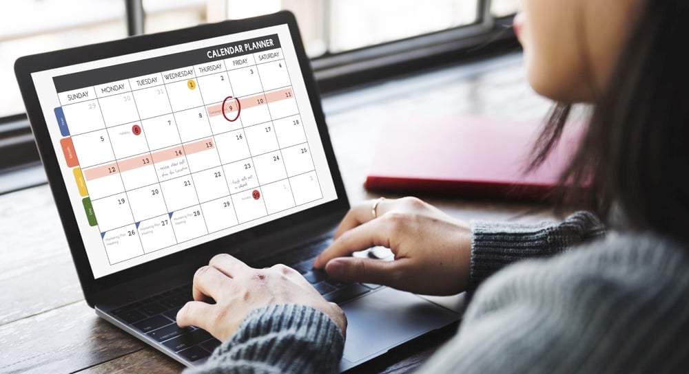 For time management for freelancers, it's important to use a calendar