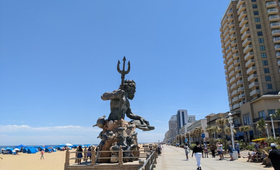Virginia Beach Boardwalk King Neptune Statue