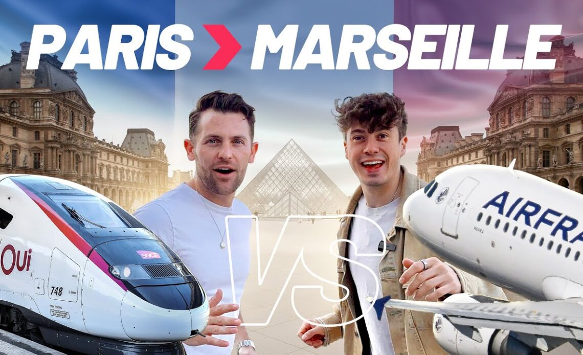 EPIC Close Race: Paris to Marseille - Air France Plane vs TGV High Speed Train