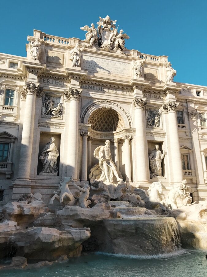 The Trevi Fountain in Rome, Italy