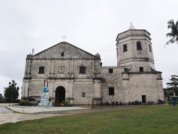 Maribojoc Church as of 2023 by Patrickroque01 via Wikimedia cc