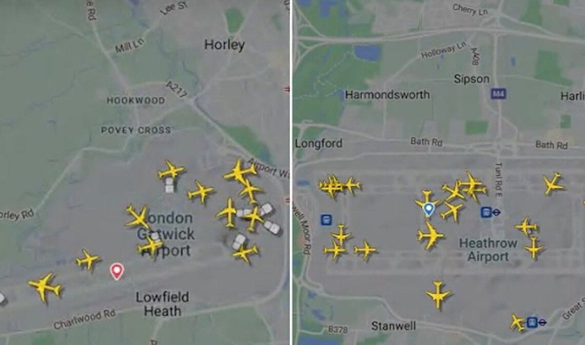 Planes gather at Heathrow and Gatwick amid air traffic control failure | News