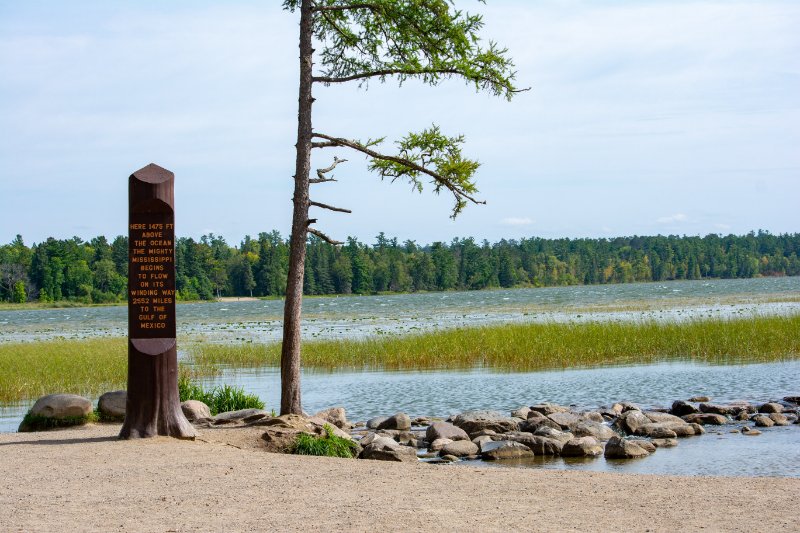 View of Itasca State Park in Minnesota