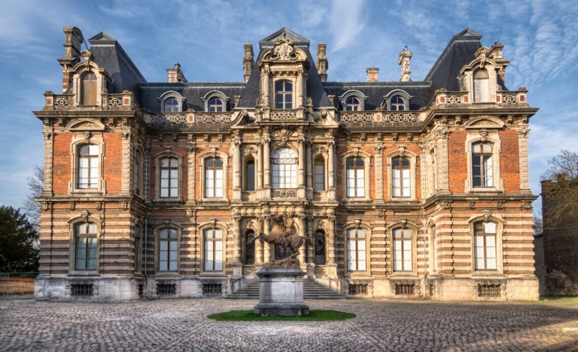 Exterior of Château Perrier in Epernay, France