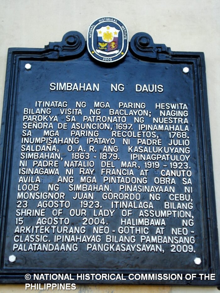 Dauis Church Historical Marker