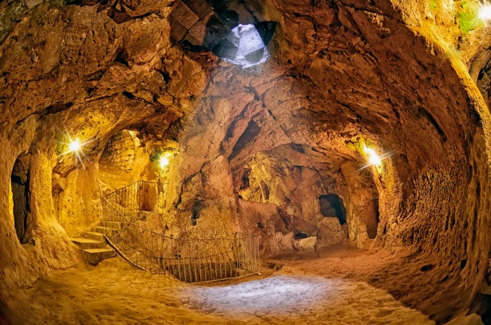 Derinkuyu cave  underground city, Cappadocia, Turkey 