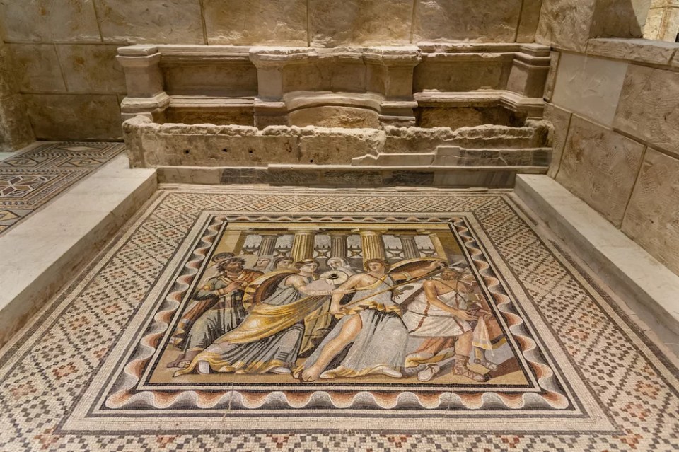 The Zeugma Mosaic Museum in Gaziantep Turkey.