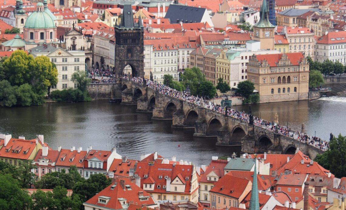 Charles Bridge from Prague Castle