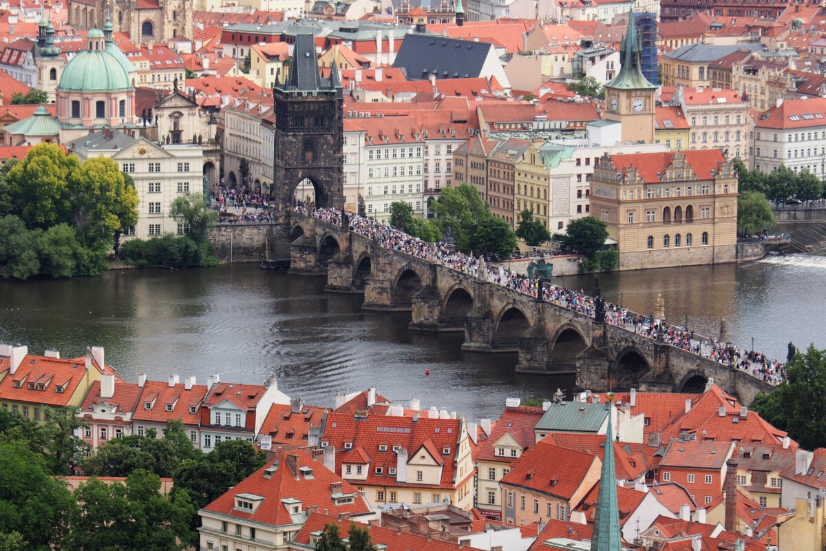 Charles Bridge from Prague Castle