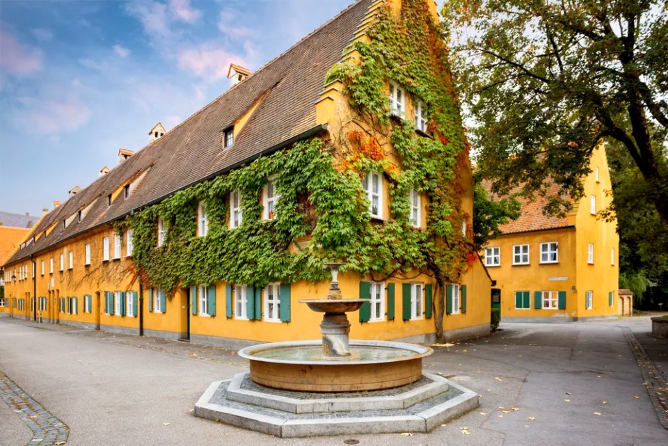 Augsburg: Fuggerei - the world oldest social housing. Bavaria, Germany