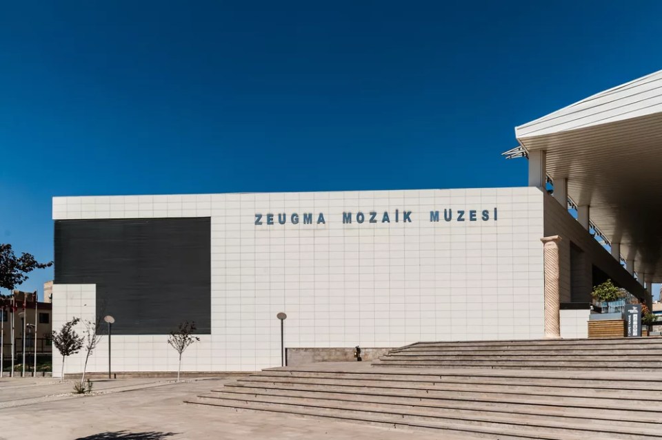 Zeugma Mosaic Museum featuring the ancient city of Zeugma, near Gaziantep, Turkey.