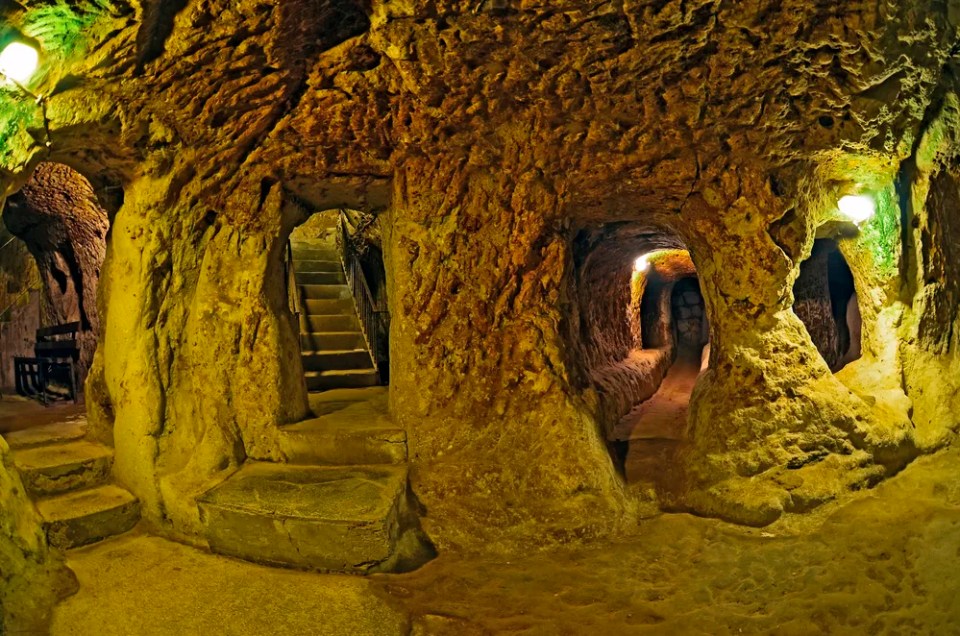 Derinkuyu cave  underground city, Cappadocia, Turkey