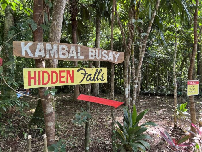 Trail to Kambal Busay and Hidden Falls