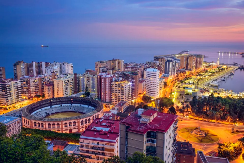 Malaga, Spain cityscape