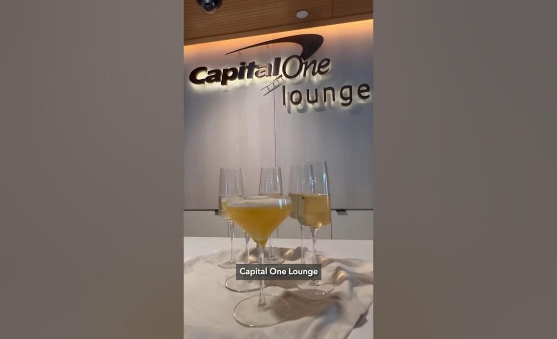 This New Capital One Lounge is Built into a CONTROL TOWER! #shorts