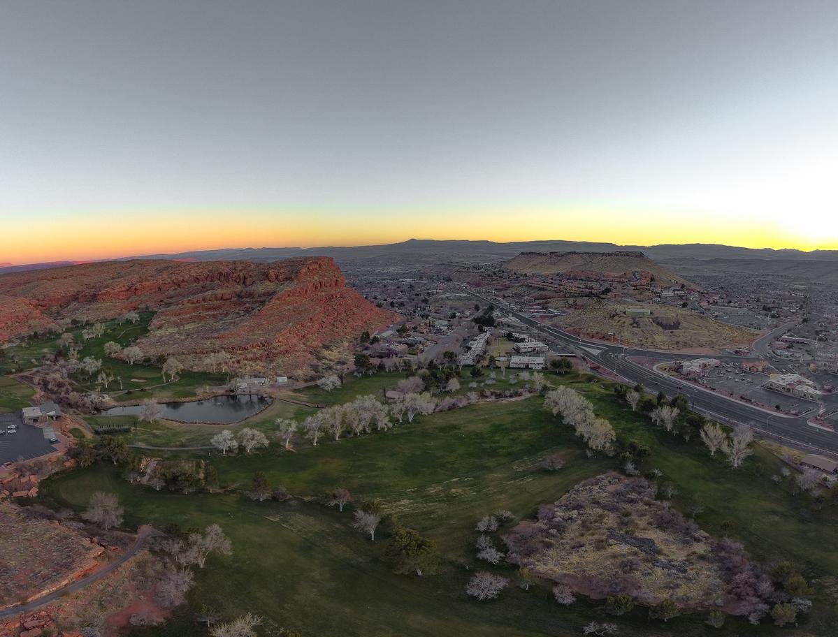 Aerial View of St. George, Utah