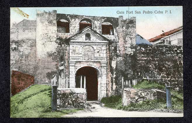 Front entrance of Fuerte de San Pedro circa 1900