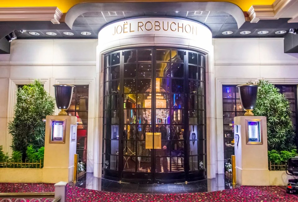 The Joel Robuchon restaurant in MGM hotel in Las Vegas on September 03 2015. The restaurant  has been rated 3 stars by the Michelin Guide