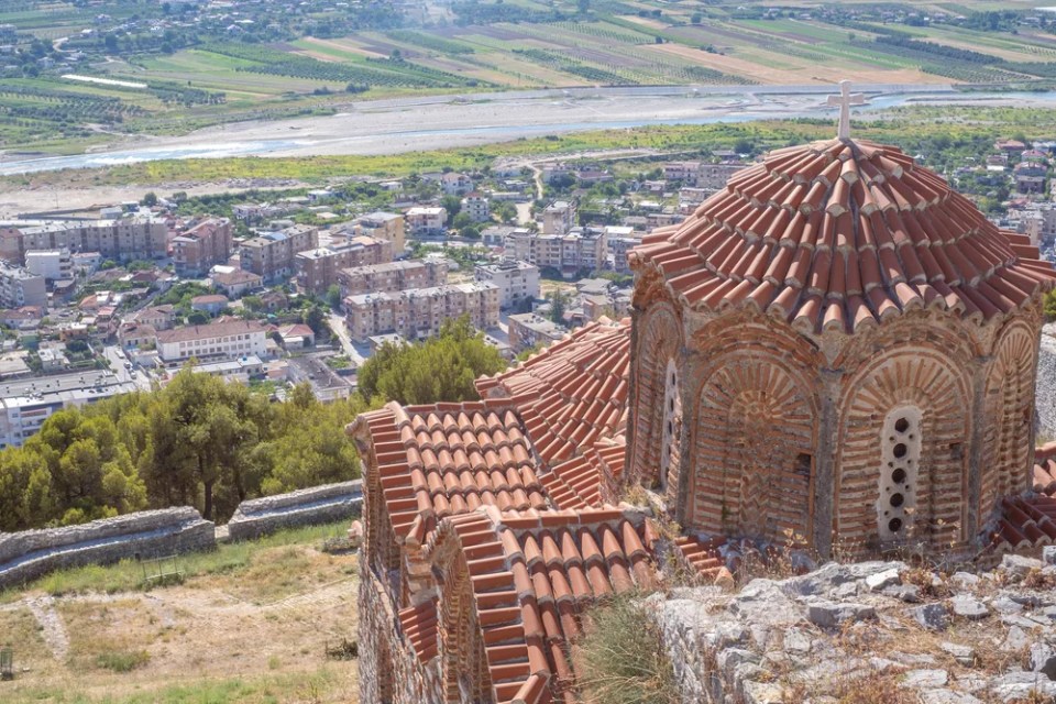 Historic Orthodox church up at the Berat Castle, Berat, Albania