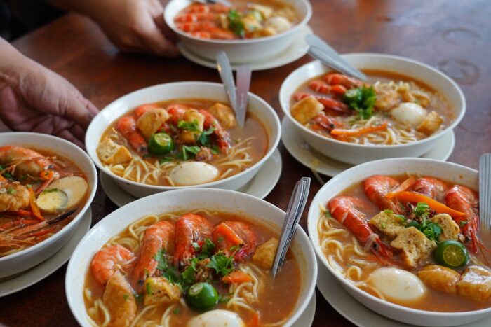 Spicy Shrimp Noodle Dish in Kuala Selangor