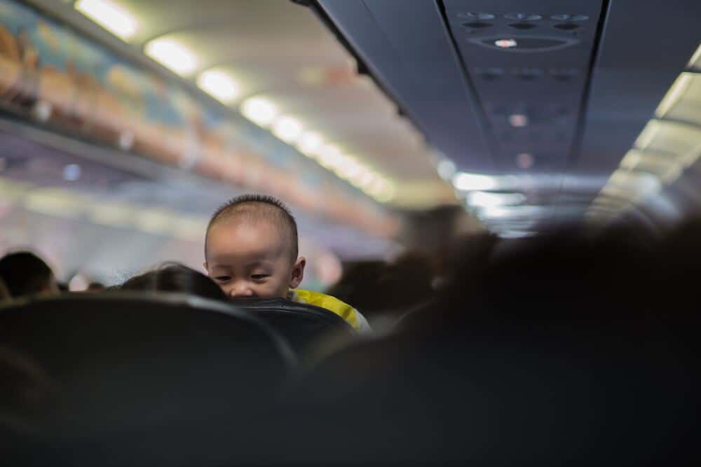 baby on a plane