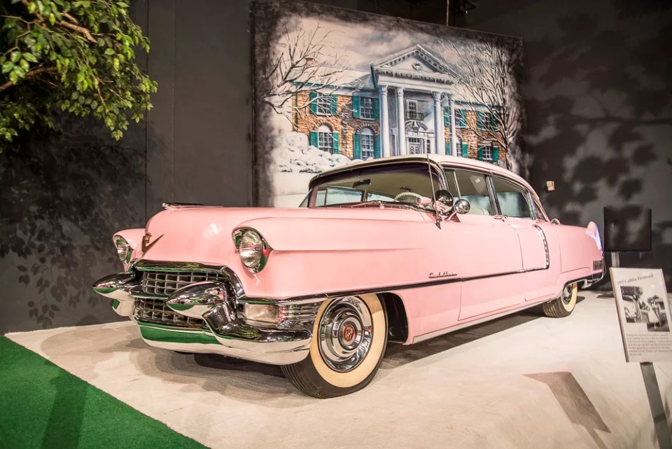 Graceland is a mansion in Memphis, Tennessee and was home to Elvis Presley. It is located less than four miles north of the Mississippi border. It opened to the public in 1982. This was the famous pink car and one of the many cars in his collection 