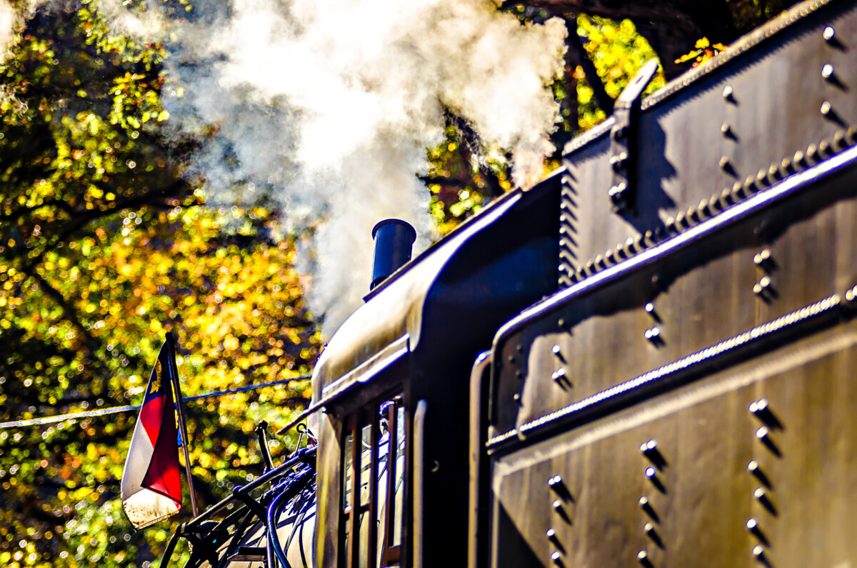 Train in the Great Smoky Mountains Railroad