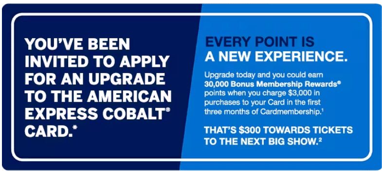 Amex Upgrade Offers: Green to Cobalt & Cobalt to Gold