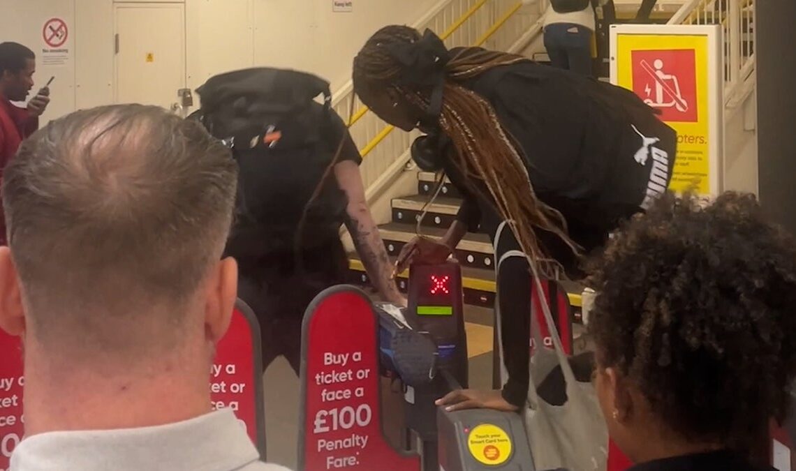 Commuters jump barriers to try and catch train as rail strikes hit UK | News