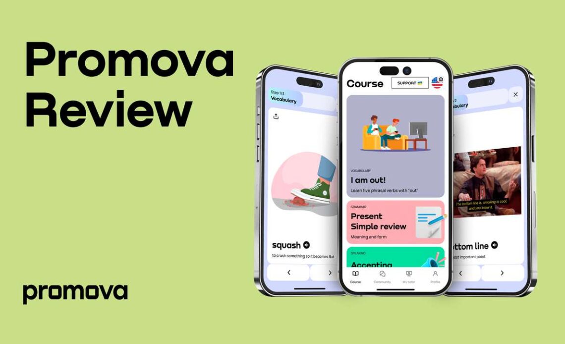 Promova Review language learning app