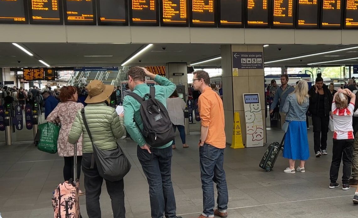 Leeds station in chaos after train fire