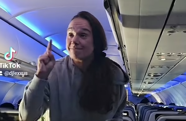 <p>A woman was escorted off a JetBlue flight after berating a flight attendant</p>