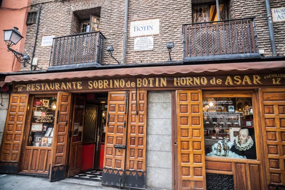 Restaurant Sobrino de Botin, founded in 1725, oldest restaurant continuously operating in the world.