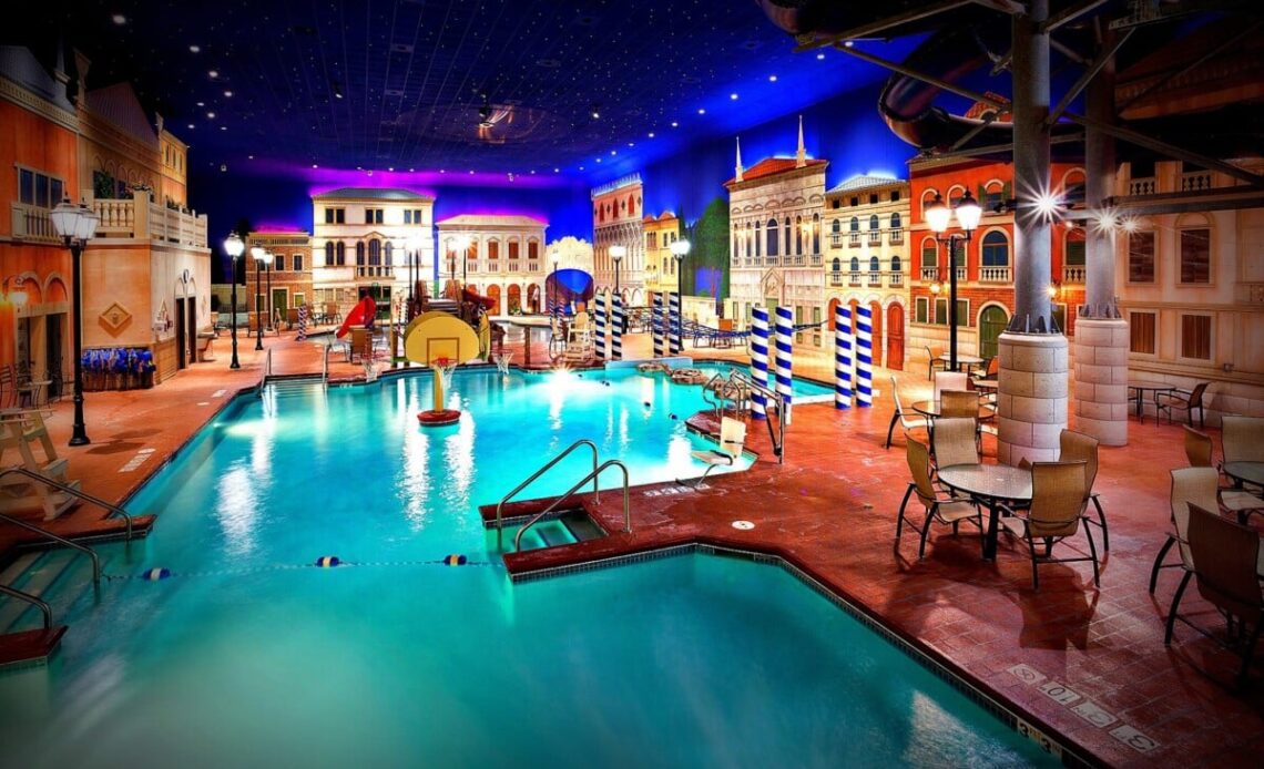 Indoors at the Venetian Indoor Water Park