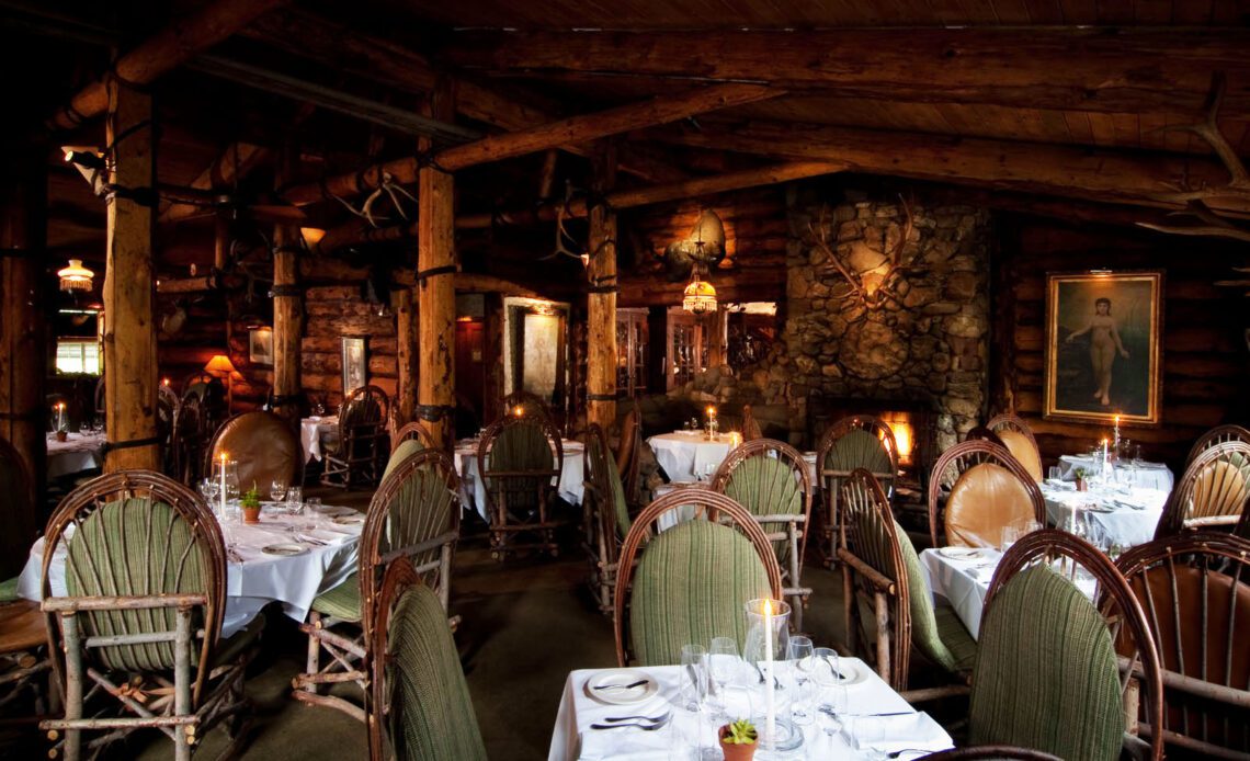 Saddle Peak Lodge interior in Calabasas