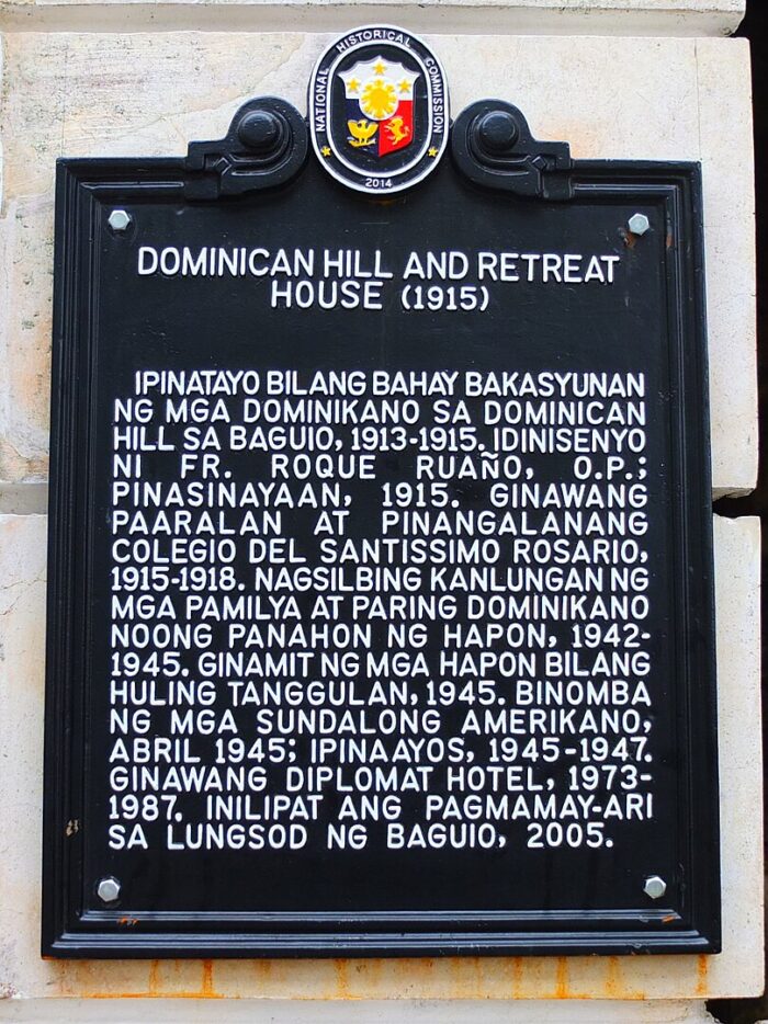 NHCP Marker of Diplomat hotel