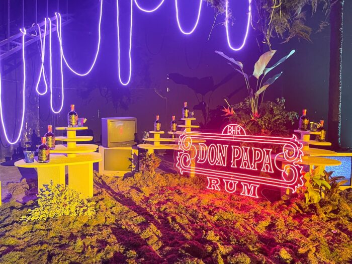 As if entering Sugarlandia, Flora and fauna installations were at the venue of Don Papa Holiday Party.