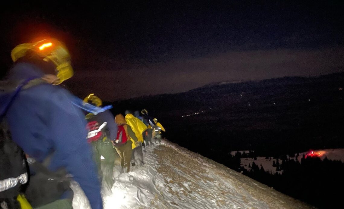 Stranded family of five dramatically rescued from icy Colorado mountain